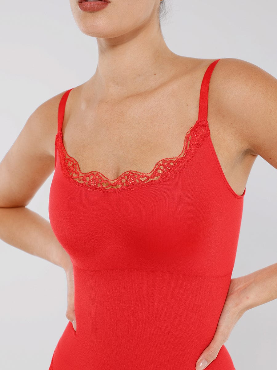Naadloze Kanten String Bodysuit