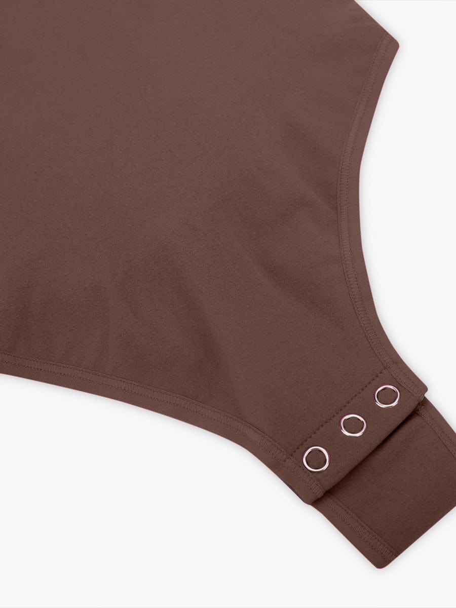 V-hals Sculpting T-shirt Bodysuit